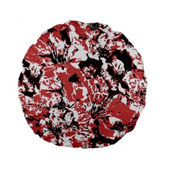 Textured Floral Collage Standard 15  Premium Round Cushions by dflcprints