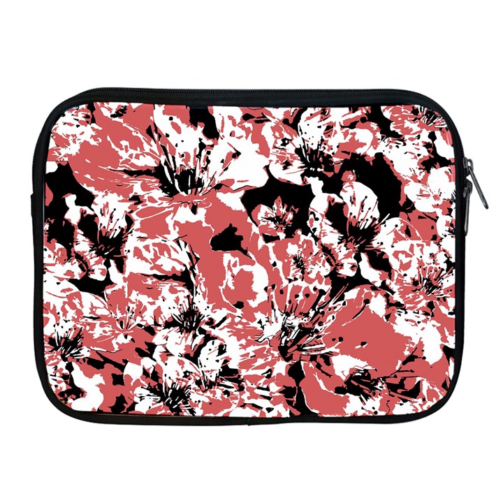 Textured Floral Collage Apple iPad 2/3/4 Zipper Cases