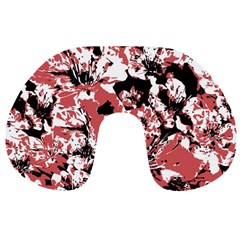 Textured Floral Collage Travel Neck Pillows by dflcprints