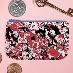 Textured Floral Collage Large Coin Purse by dflcprints