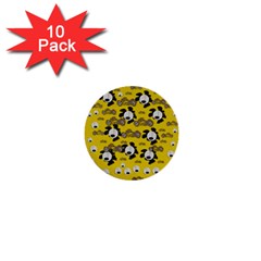 Bikers Out Singing In Spring Time 1  Mini Buttons (10 Pack)  by pepitasart