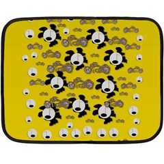 Bikers Out Singing In Spring Time Fleece Blanket (mini) by pepitasart