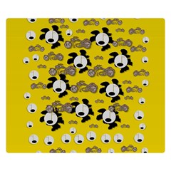 Bikers Out Singing In Spring Time Double Sided Flano Blanket (small)  by pepitasart