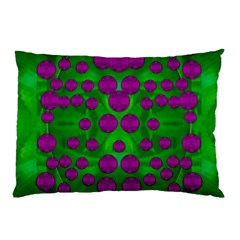 The Pixies Dance On Green In Peace Pillow Case (two Sides) by pepitasart