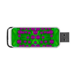 The Pixies Dance On Green In Peace Portable Usb Flash (one Side) by pepitasart