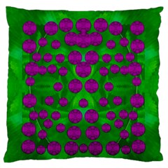 The Pixies Dance On Green In Peace Standard Flano Cushion Case (one Side) by pepitasart