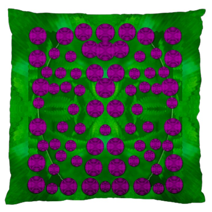 The Pixies Dance On Green In Peace Standard Flano Cushion Case (Two Sides)