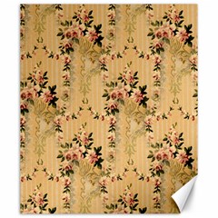 Vintage Floral Pattern Canvas 20  X 24   by paulaoliveiradesign