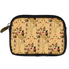 Vintage Floral Pattern Digital Camera Cases by paulaoliveiradesign