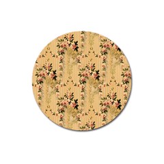 Vintage Floral Pattern Magnet 3  (round)