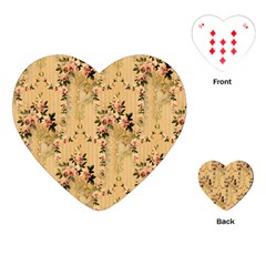 Vintage Floral Pattern Playing Cards (heart) 