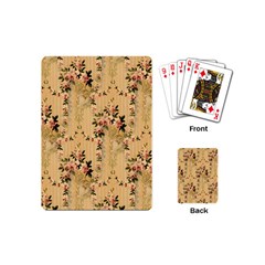 Vintage Floral Pattern Playing Cards (mini) 