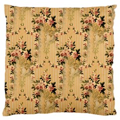 Vintage Floral Pattern Standard Flano Cushion Case (two Sides) by paulaoliveiradesign