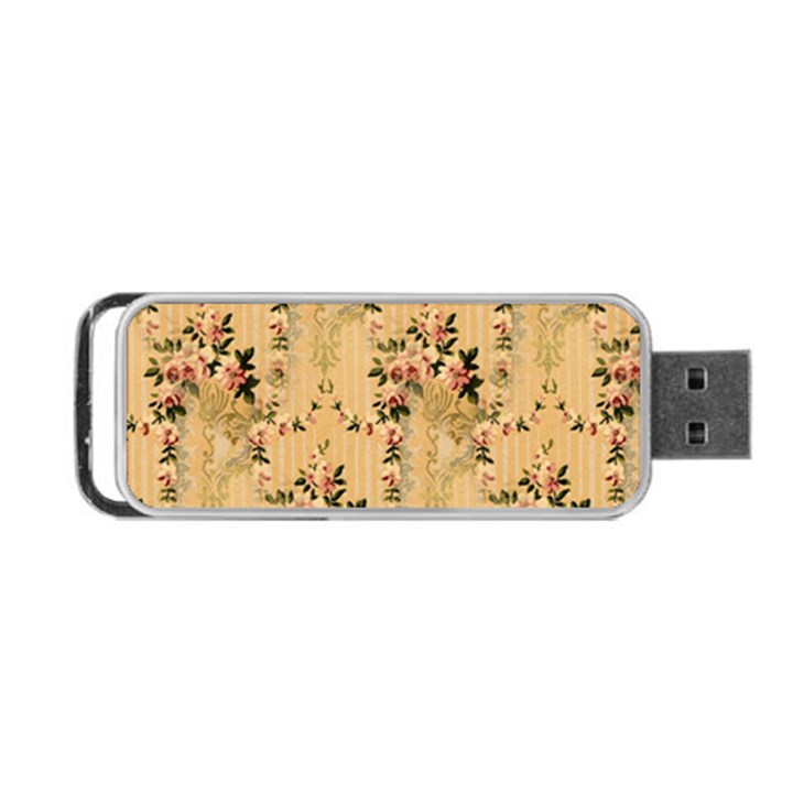 Vintage Floral Pattern Portable USB Flash (One Side)