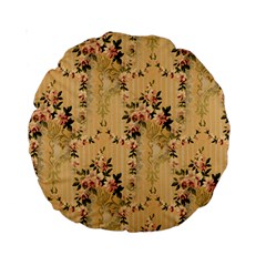 Vintage Floral Pattern Standard 15  Premium Round Cushions