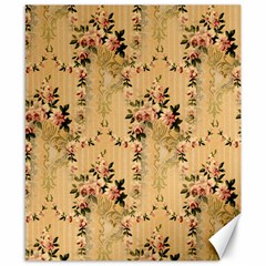 Vintage Floral Pattern Canvas 8  X 10 