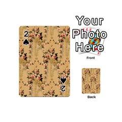 Vintage Floral Pattern Playing Cards 54 (mini) 