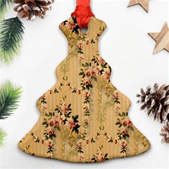 Vintage Floral Pattern Ornament (christmas Tree) 