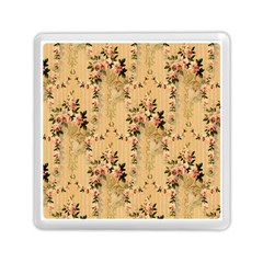 Vintage Floral Pattern Memory Card Reader (square) 