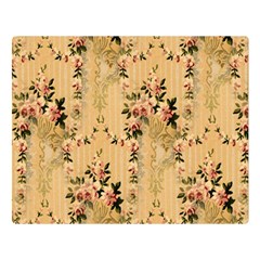 Vintage Floral Pattern Double Sided Flano Blanket (large) 