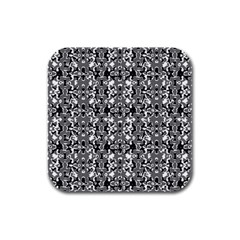 Dark Camo Style Design Rubber Square Coaster (4 pack) 