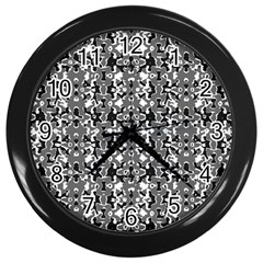 Dark Camo Style Design Wall Clocks (black) by dflcprints