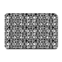 Dark Camo Style Design Small Doormat  by dflcprints