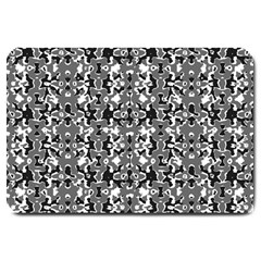 Dark Camo Style Design Large Doormat  by dflcprints