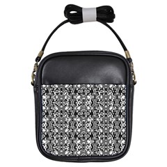 Dark Camo Style Design Girls Sling Bags