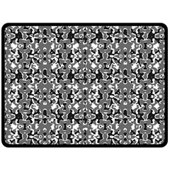 Dark Camo Style Design Fleece Blanket (Large) 