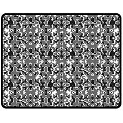 Dark Camo Style Design Fleece Blanket (medium)  by dflcprints