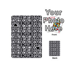 Dark Camo Style Design Playing Cards 54 (Mini) 