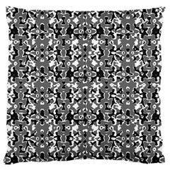 Dark Camo Style Design Large Cushion Case (two Sides) by dflcprints