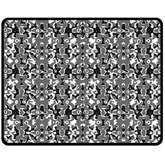 Dark Camo Style Design Double Sided Fleece Blanket (medium)  by dflcprints