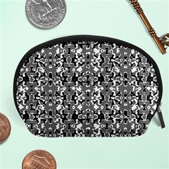 Dark Camo Style Design Accessory Pouches (large)  by dflcprints