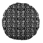 Dark Camo Style Design Large 18  Premium Flano Round Cushions Front