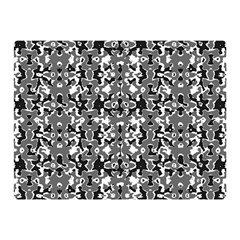 Dark Camo Style Design Double Sided Flano Blanket (Mini) 