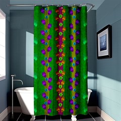 Roses Climbing To The Sun With Grace And Honor Shower Curtain 36  X 72  (stall)  by pepitasart