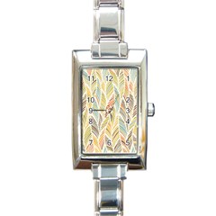 Decorative  Seamless Pattern Rectangle Italian Charm Watch by TastefulDesigns