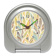 Decorative  Seamless Pattern Travel Alarm Clocks by TastefulDesigns