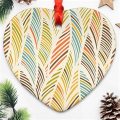 Decorative  Seamless Pattern Heart Ornament (two Sides)