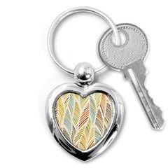 Decorative  Seamless Pattern Key Chains (heart)  by TastefulDesigns