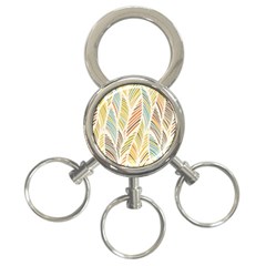 Decorative  Seamless Pattern 3-ring Key Chains by TastefulDesigns