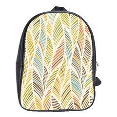 Decorative  Seamless Pattern School Bag (large) by TastefulDesigns