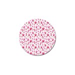 Watercolor Spring Flowers pattern Golf Ball Marker (10 pack) Front