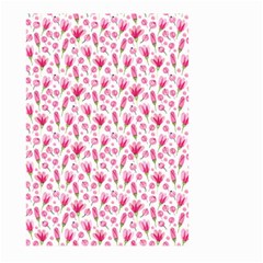 Watercolor Spring Flowers pattern Large Garden Flag (Two Sides)