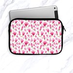 Watercolor Spring Flowers pattern Apple iPad Mini Zipper Cases Front