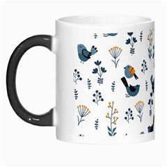 Spring Flowers And Birds Pattern Morph Mugs by TastefulDesigns