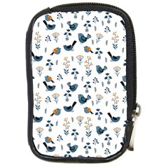 Spring Flowers And Birds Pattern Compact Camera Cases by TastefulDesigns