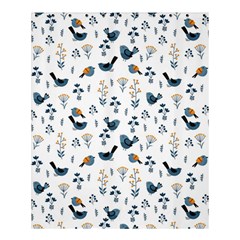 Spring Flowers And Birds Pattern Shower Curtain 60  X 72  (medium) 